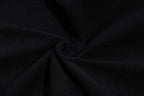 Black Cotton Tonal Graphic Pullover - Men's
