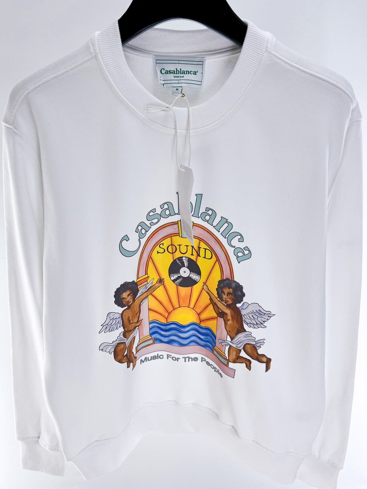 Navy Cotton Sun Graphic Crewneck - Men's