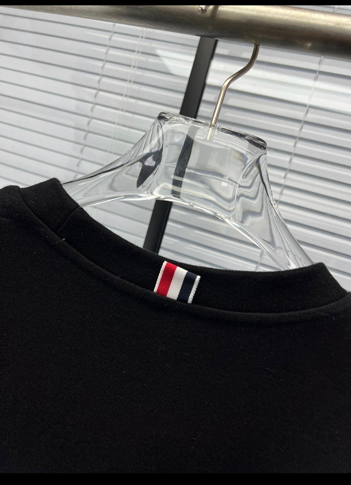 4-Bar Crewneck Navy Loopback - Men's