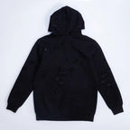 Black Cotton Logo Pullover - Men's