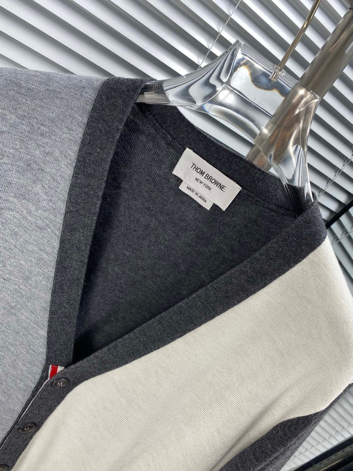 4-Bar Colourblock Cardigan - Men's