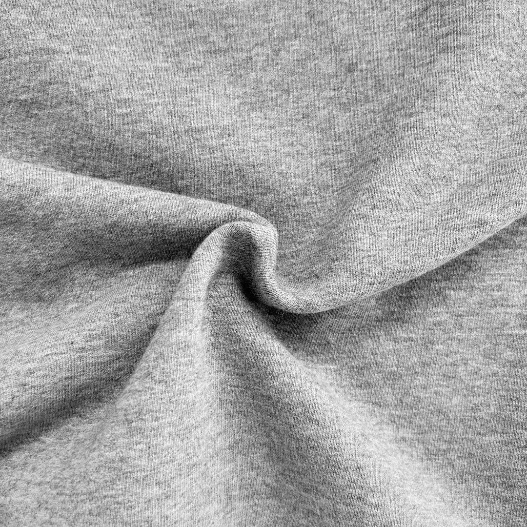 Grey Cotton Bold Text Pullover - Men's