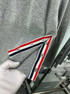 4-Bar Crewneck Navy Knit - Men's