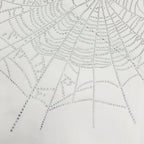 White Cotton Web Print Pullover - Men's