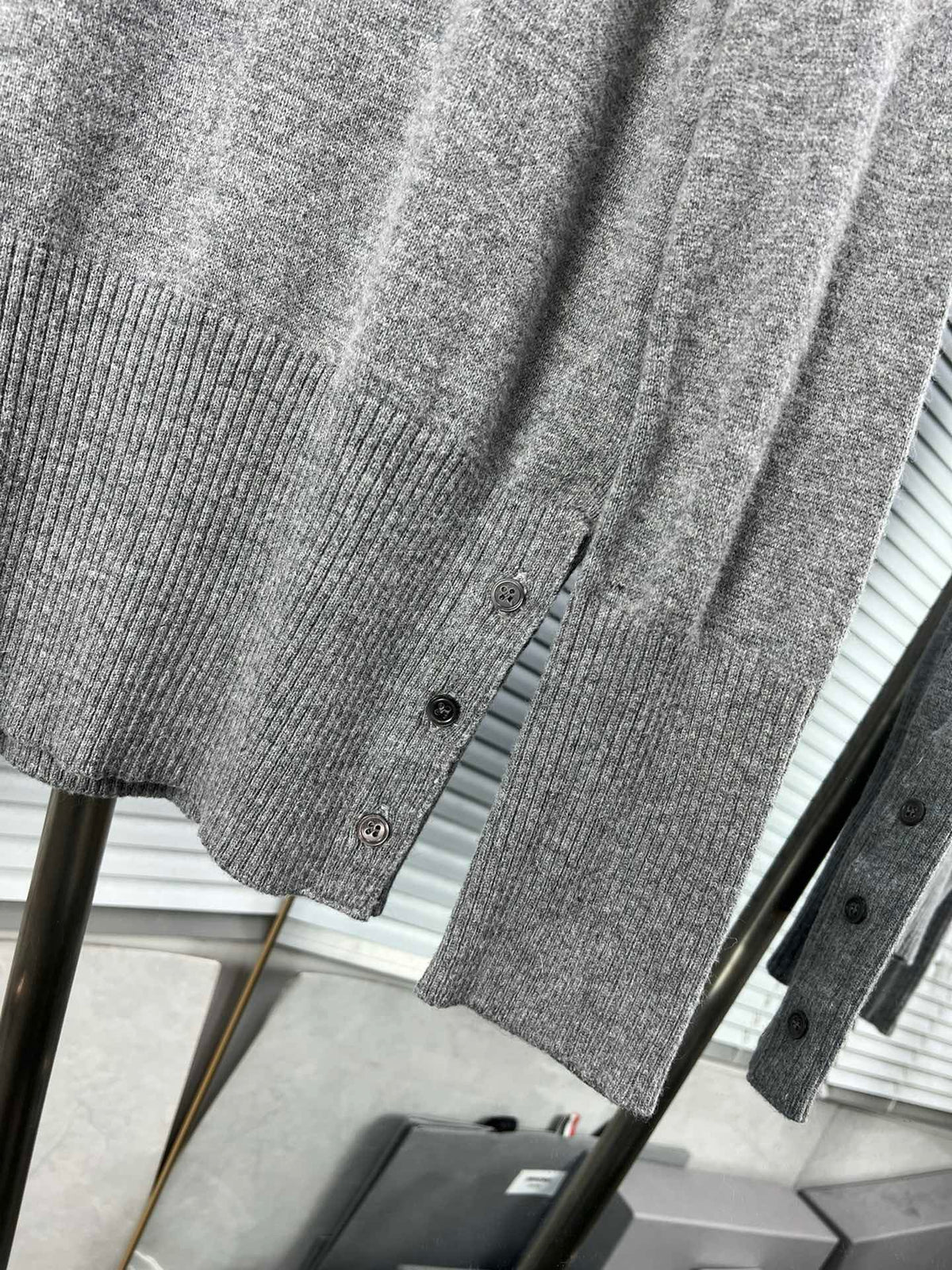 4-Bar Crewneck Navy Knit - Men's