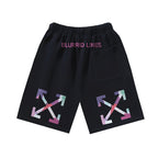 Black Cotton Rose Logo Drawstring - Men's