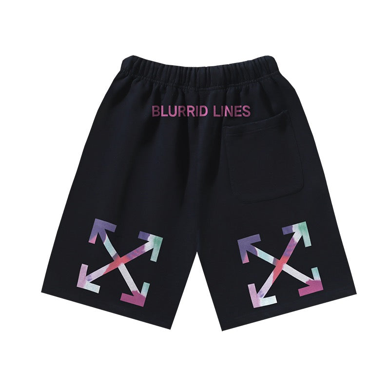 Black Cotton Rose Logo Drawstring - Men's