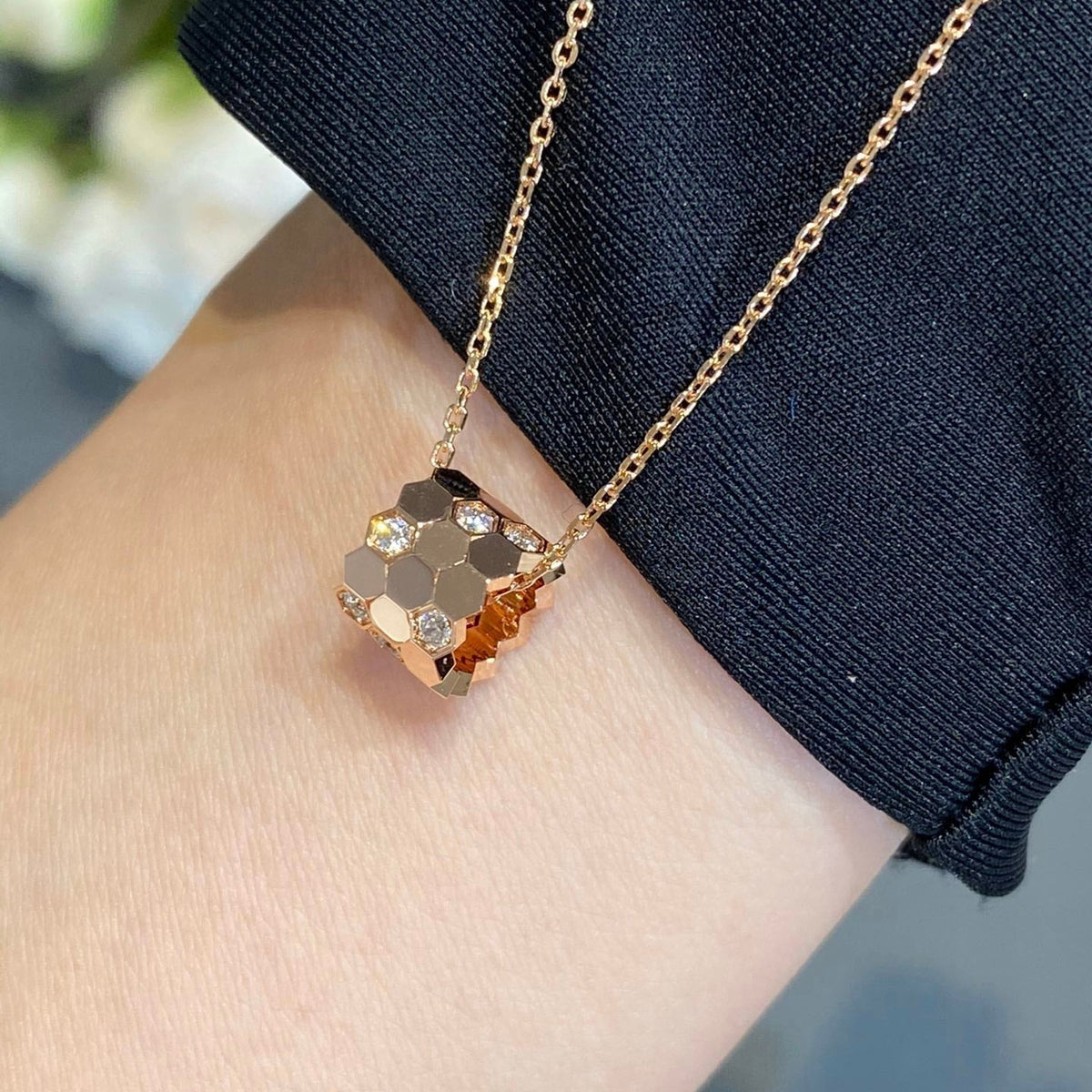 Bee Love Diamond Necklace – LUX VERSE Luxury Designer Fashion Outlet