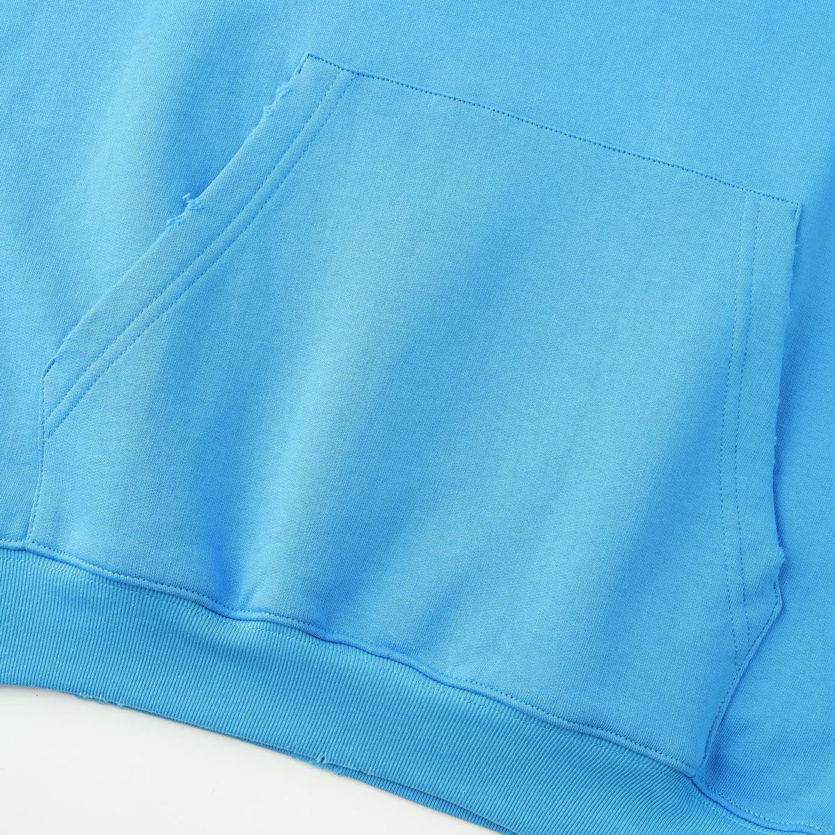 Blue Cotton Logo Pullover - Men's