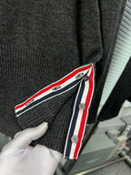 4-Bar Crewneck Navy Knit - Men's