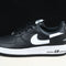 Black Leather White Midsole Low-Top - Men's