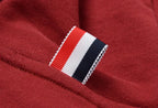 Grey Cotton Bar Stripe Pullover - Men's