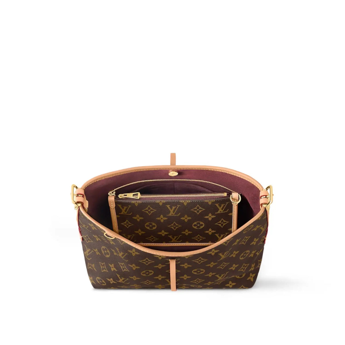CarryAll PM – a detachable zipped pouch, also in Monogram canvas, is attached to the bag by – LUX VERSE Luxury Designer Fashion Outlet