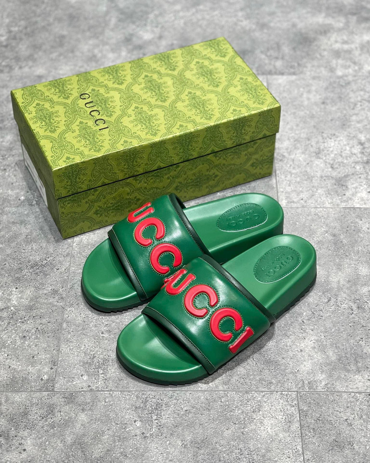 Black and Green Slides