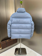 Black and Blue Puffer Jacket - Men's