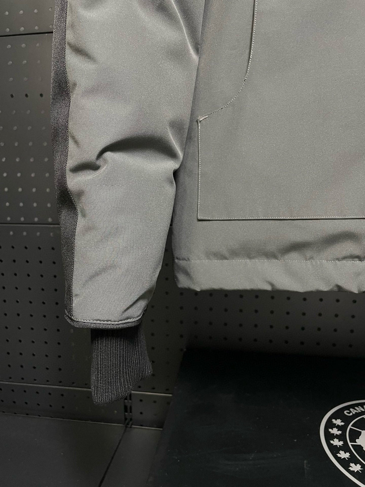 Black Nylon Down Parka - Men's