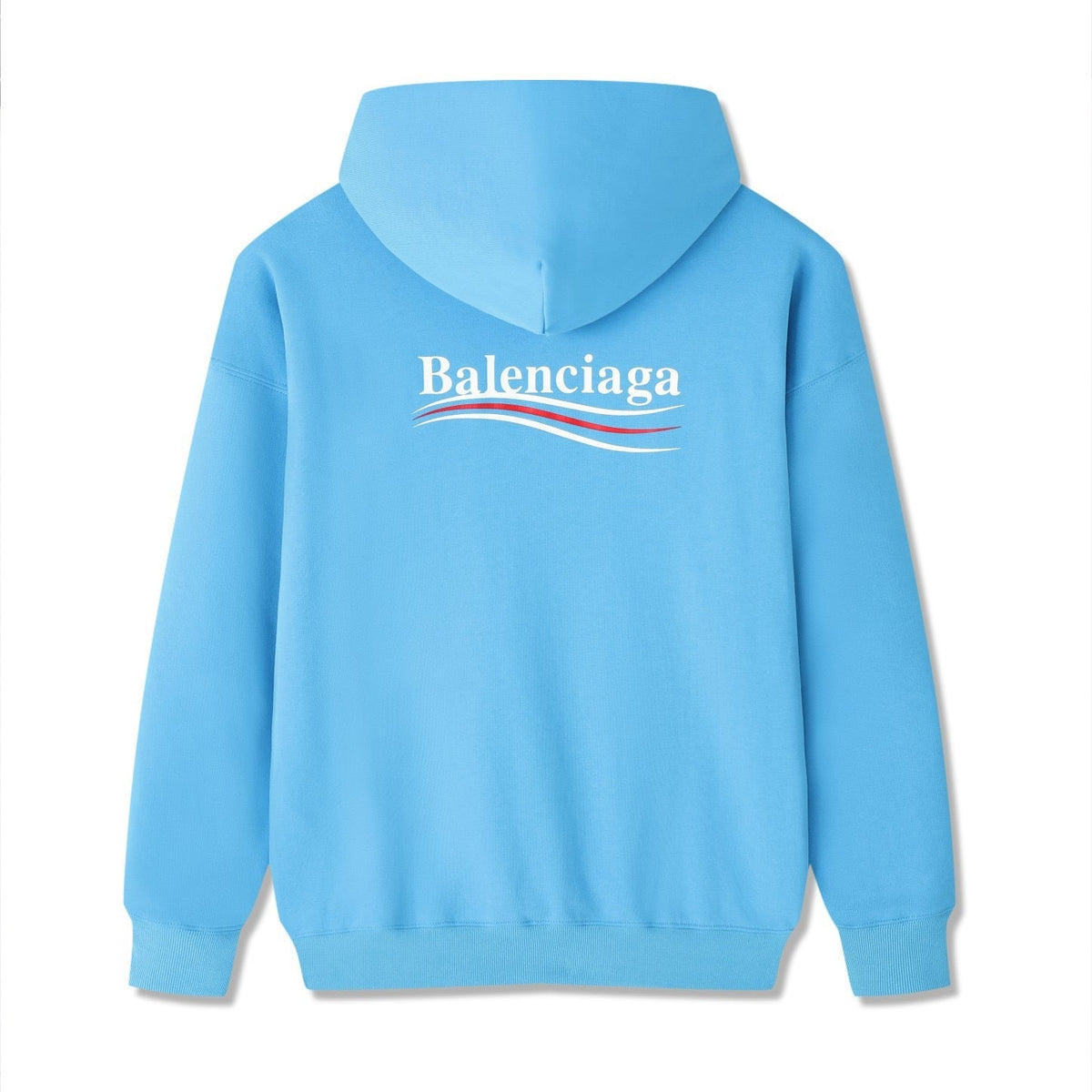 Blue Cotton Logo Pullover - Men's
