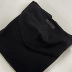 Black Cotton Logo Pullover - Men's