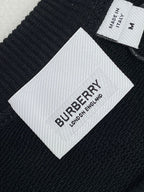 Black Cotton Tonal Print Crewneck - Men's