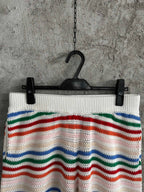 Multicolour Striped Knit Shorts - Men's
