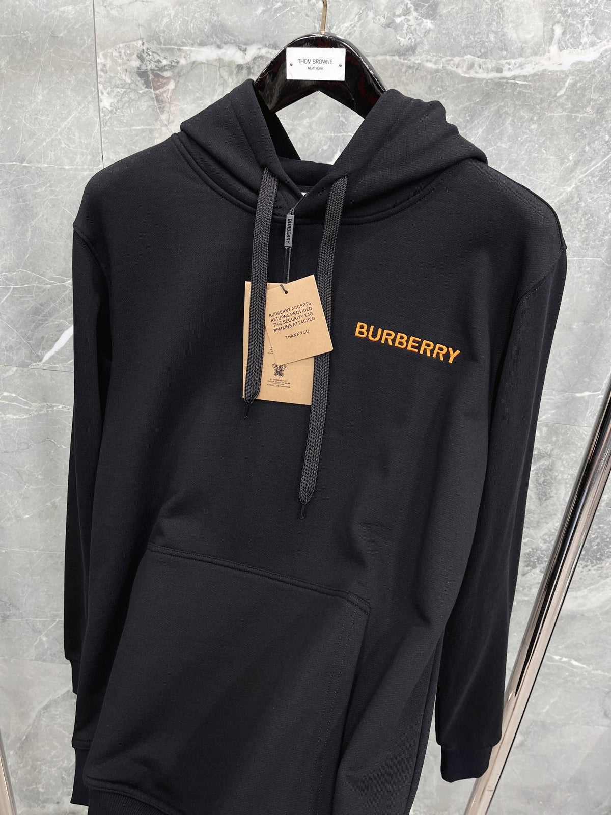 Black Cotton Plain Zip-Through - Men's