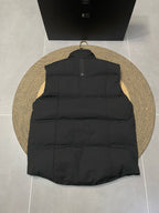 Black Nylon Logo Gilet - Men's