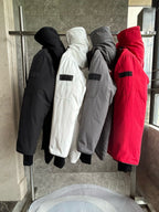 Black and White Parka - Men's