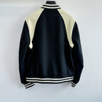 Black Wool Cream Sleeve Varsity - Men's