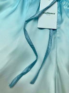 Blue Gradient Silk Shorts - Men's