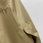 Khaki Cotton Single-Breasted Car Coat - Men's