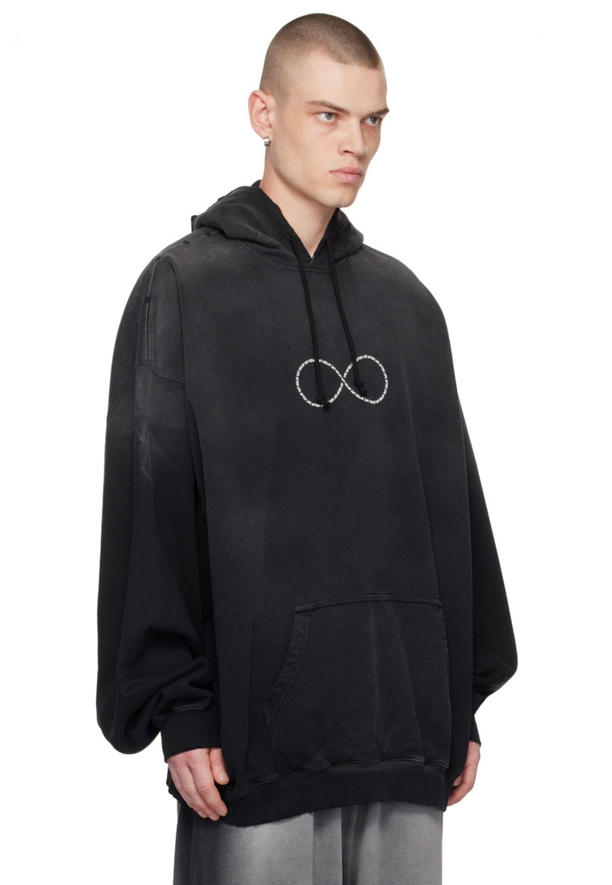 Washed Infinity Graphic Hoodie - Men's