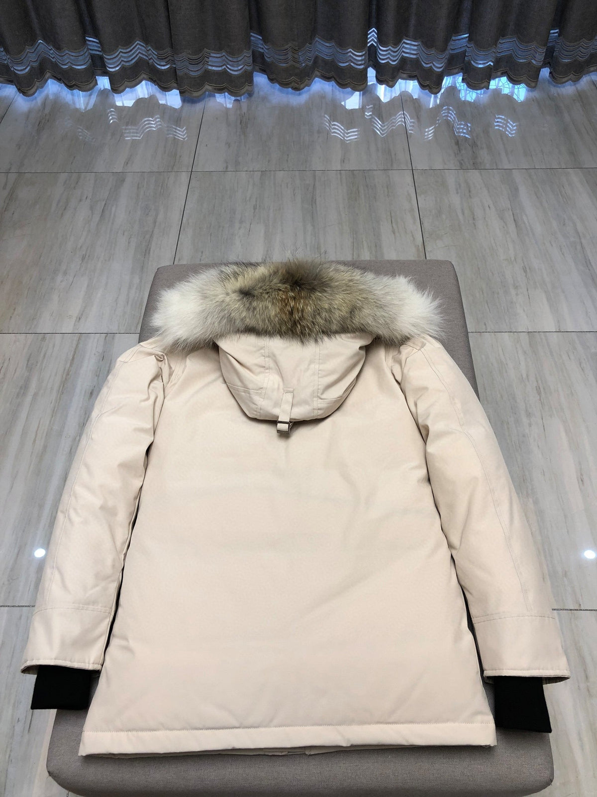 Black and White Parka - Men's