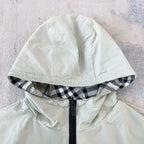 Vintage Check Hooded Zip Jacket - Men's