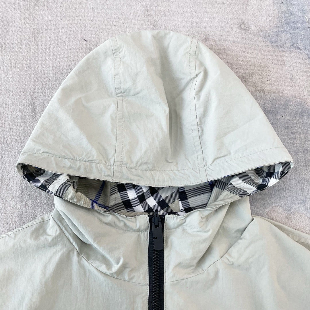 Vintage Check Hooded Zip Jacket - Men's