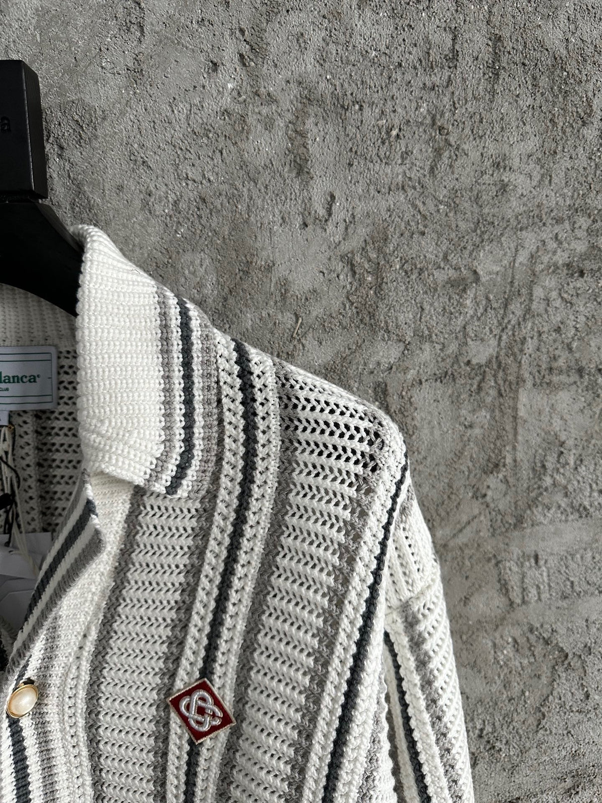 Pinstripe Silk Shirt - Men's