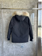 Black and Grey Parka - Men's