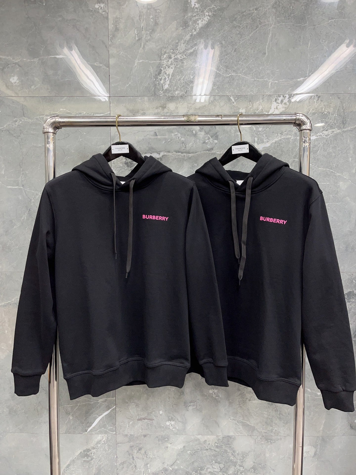 Small Pink Logo Hoodie - Men's