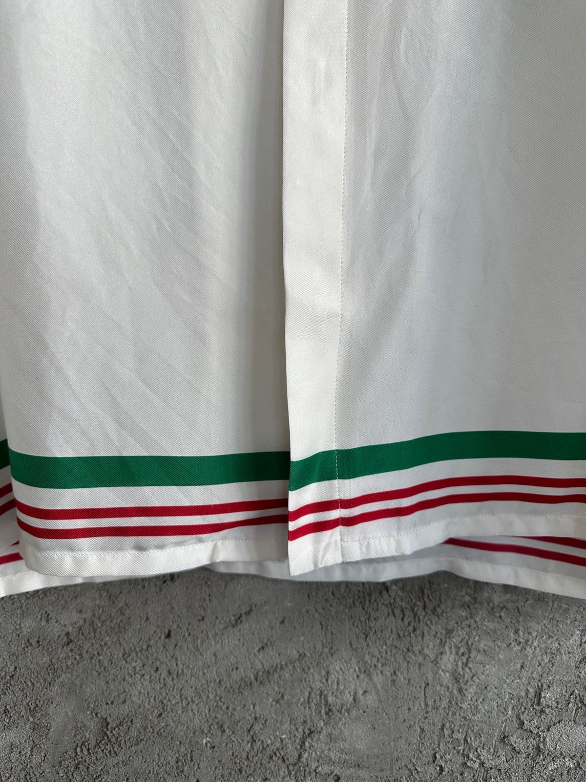 Crest Trim Silk Shirt - Men's
