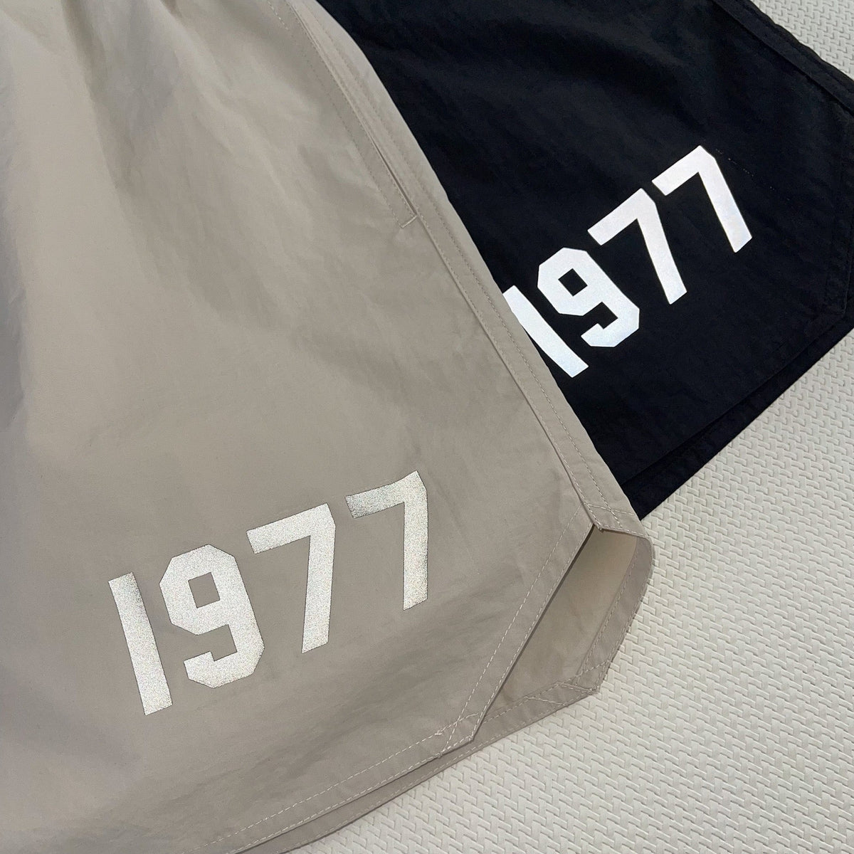 Grey Cotton Numeral Print Drawstring - Men's