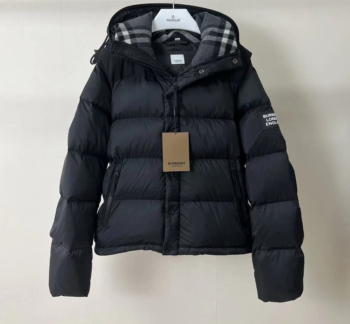 Black Puffer Jacket - Men's