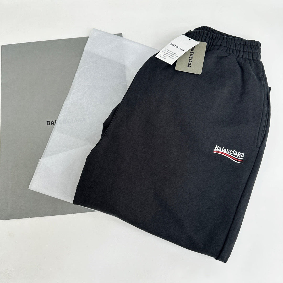 Wide-Leg Navy Trousers - Men's