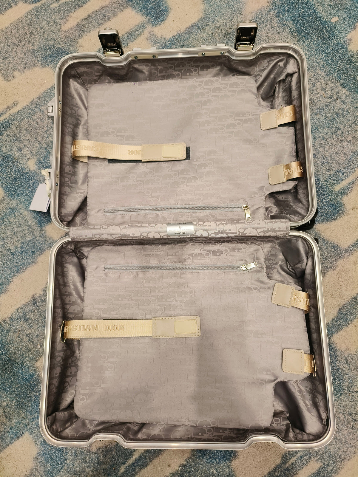 Suitcase Black and Brown Suitcase