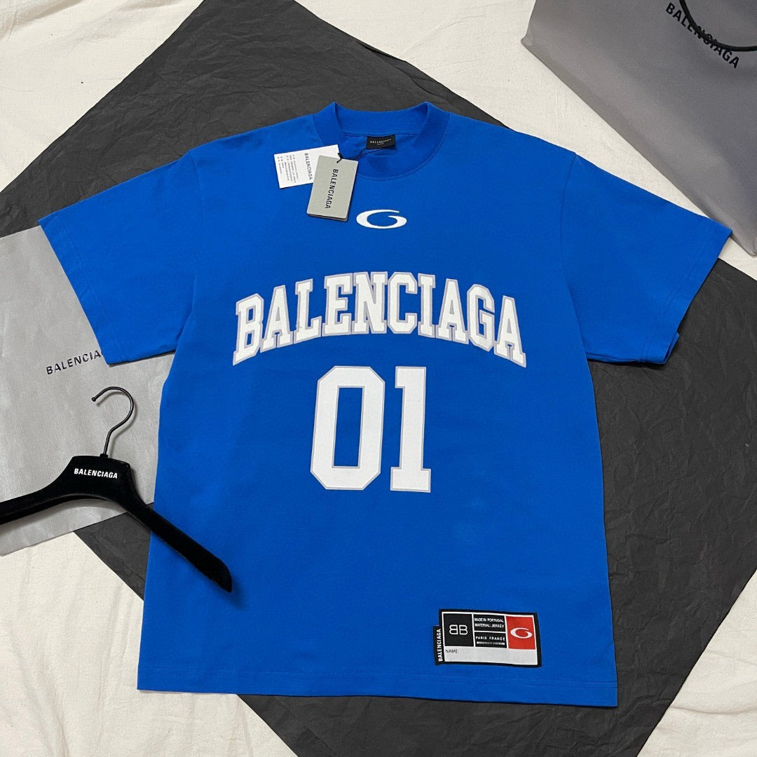 Black Jersey Numeral Short-Sleeve - Men's