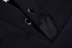 Black Cotton Logo Pullover - Men's