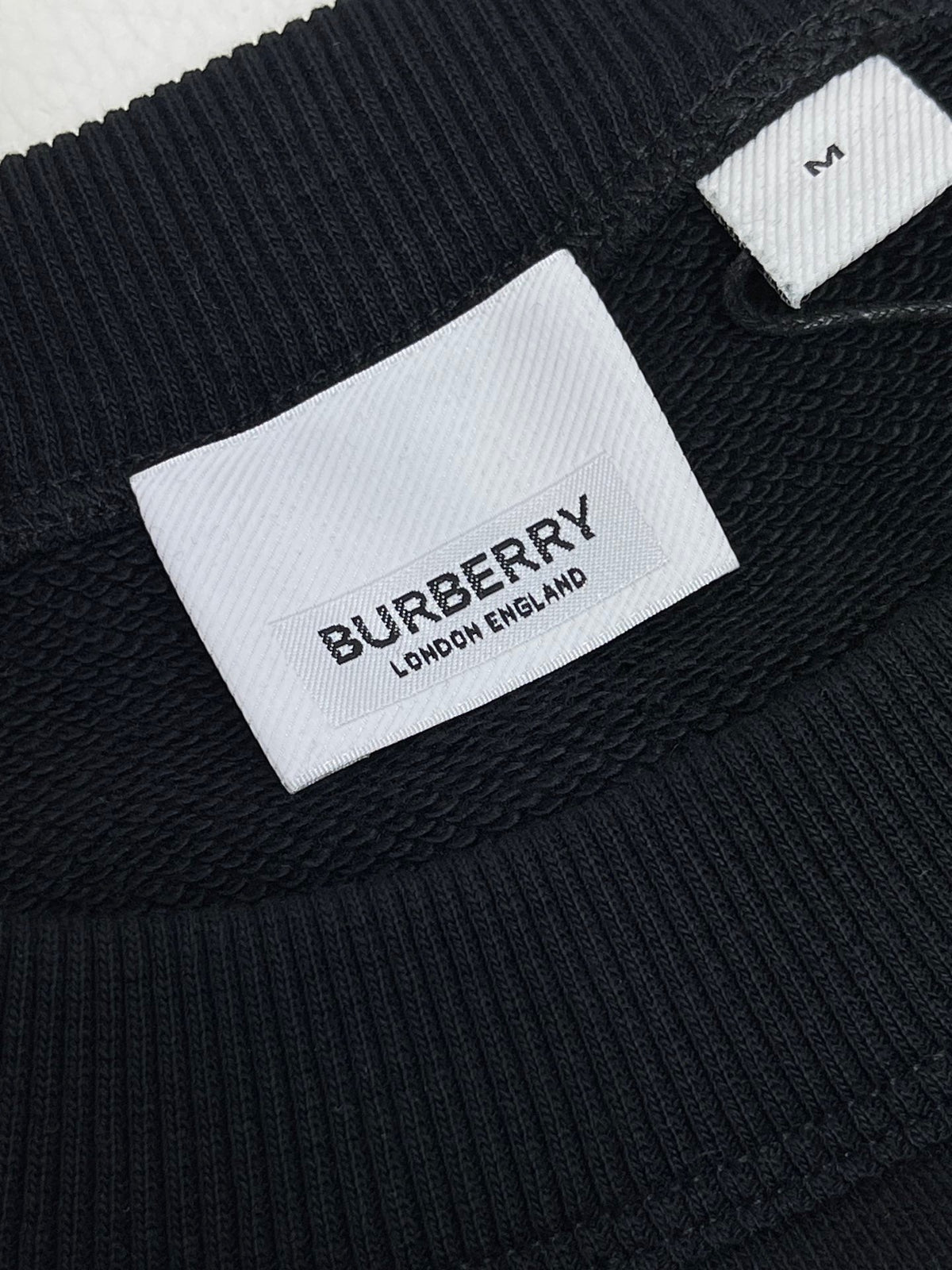 Navy Cotton Tonal Emblem Crewneck - Men's