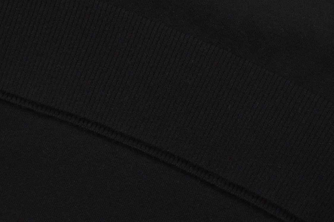 Grey Wool Four-Bar Crewneck - Men's