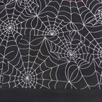Black Cotton Web Print Pullover - Men's