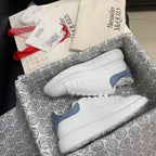 Oversized Dusty Blue Tab Sneakers