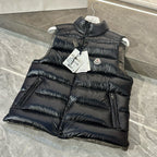 Black Nylon Glossy Gilet - Men's