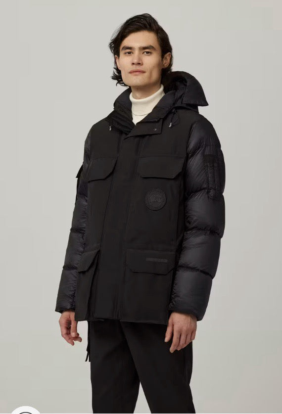 Black and White Parka - Men's